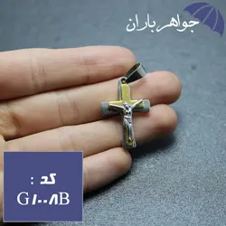گردنبند صلیب شمایل مسیح کد G_1008B