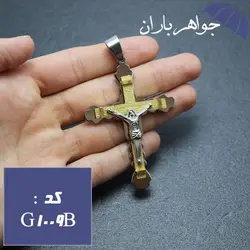 گردنبند صلیب شمایل مسیح درشت کد G_1009B