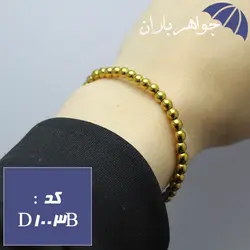 دستبند حدید طلایی کد D_1003B