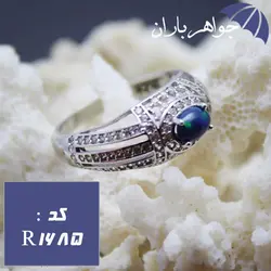 انگشتر اوپال هفت رنگ آفریقایی زنانه کد R_1685