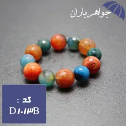 دستبند عقیق درشت زنانه کد D_1013B