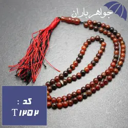 تسبیح عقیق سلیمانی 101 دانه ریز خوشرنگ کد T_1252