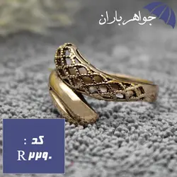 انگشتر طلاروس طرح مارپیچ کد R_2290