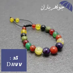 دستبند چند جواهر رنگی زنانه کد D_1177