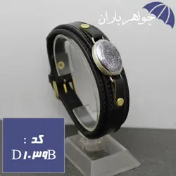 دستبند چرمی حدید حکاکی ده دعا کد D_1039B
