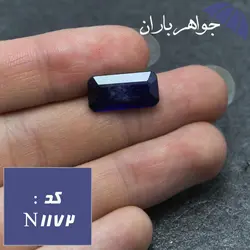 نگین یاقوت کبود خوشرنگ خوش تراش کد N_1172