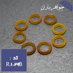 حلقه عقیق عسلی کد R_1029B