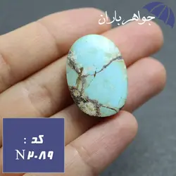 نگین فیروزه نیشابوری شجری اصل و معدنی خوشرنگ کد N_2089