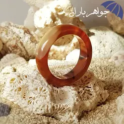 حلقه عقیق سلیمانی اصل طرح دار R3003