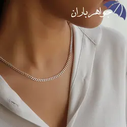 زنجیر نقره 55 سانت طرح کورب Z3003