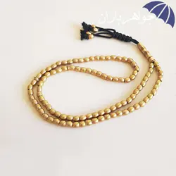 تسبیح برنجی 101 دانه تراش هلی T3015