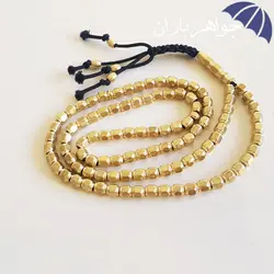 تسبیح برنجی 101 دانه تراش چندوجهی T3016