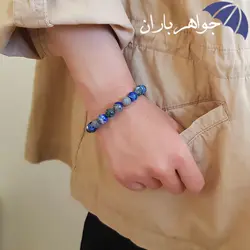 دستبند لاجورد و جاسپر اصل خوشرنگ D3045