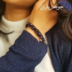 دستبند آمتیست اصل طرح بافت D3051