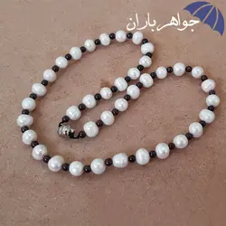 سینه ریز مروارید و یاقوت گارنت اصل S3009