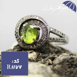 انگشتر زبرجد سبز زنانه خوشرنگ کد R_1176
