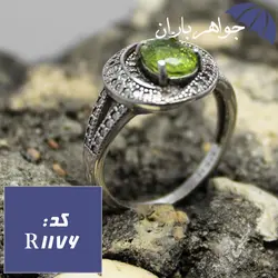 انگشتر زبرجد سبز زنانه خوشرنگ کد R_1176