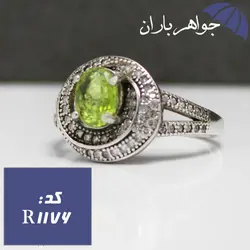 انگشتر زبرجد سبز زنانه خوشرنگ کد R_1176