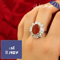 انگشتر عقیق یمنی اصل زنانه درشت کد R_1952