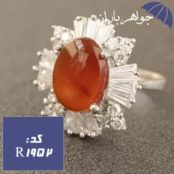 انگشتر عقیق یمنی اصل زنانه درشت کد R_1952