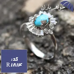 انگشتر فیروزه نیشابوری اصل زنانه دورجواهری کد R_1814
