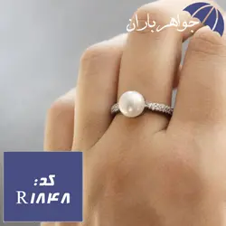 انگشتر مروارید اصل ظریف زنانه کد R_1848