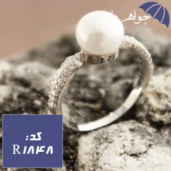 انگشتر مروارید اصل ظریف زنانه کد R_1848