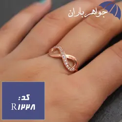 انگشتر نقره رزگلد طرح بی نهایت کد R_1228