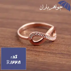 انگشتر نقره رزگلد طرح بی نهایت کد R_1228