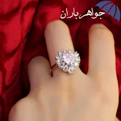 انگشتر نقره زنانه دورجواهری مدل قلب کد R_1427