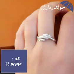 انگشتر نقره نامزدی زنانه کد R_1624