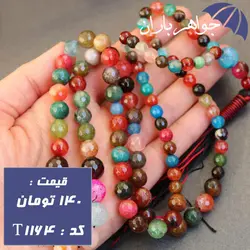 تسبیح عقیق ام البنین تراش دار 101 دانه ای کد T_1164