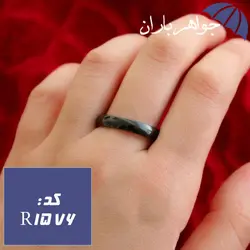 حلقه استیل مشکی اسپرت کد R_1576