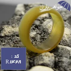 حلقه عقیق پهن خاص و خوشرنگ کد R_1428