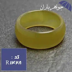 حلقه عقیق پهن خاص و خوشرنگ کد R_1428