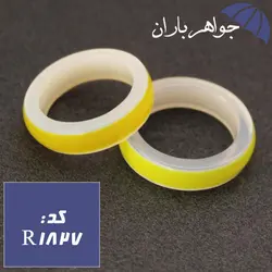 حلقه عقیق شفاف شب نما کد R_1827