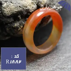 حلقه عقیق نارنجی خوشرنگ کد R_1882