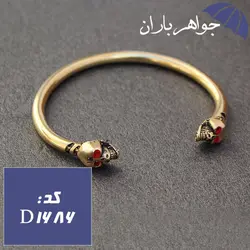 خلخال برنجی مردانه طرح اسکلت کد D_1686
