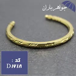 دستبند خلخال برنجی تراش دار کد D_1618