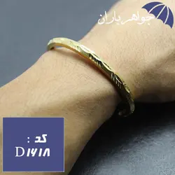 دستبند خلخال برنجی تراش دار کد D_1618