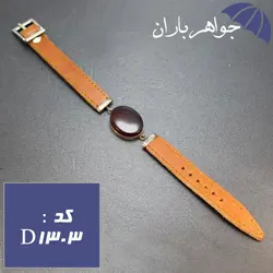 دستبند عقیق چرمی زنانه کد D_1303