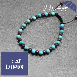 دستبند فیروزه نیشابوری و یاقوت گارنت اصل اسپرت کد D_1379