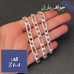 زنجیر نقره ترک 925 عیار مردانه 60 سانتی کد Z_1001
