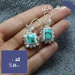 سرویس فیروزه نیشابوری اصل زنانه دور جواهری دست ساز کد S_1100