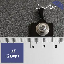 گردنبند دوربین مشکی با زنجیر کد G_1361