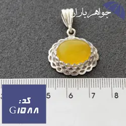 گردنبند عقیق زرد اصل زنانه کد G_1588