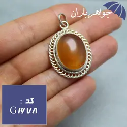 گردنبند عقیق یمنی اصل طرح تابیده کد G_1678