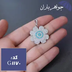 گردنبند نقره زنانه مدل گل کد G_1170