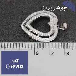 گردنبند نقره مدل قلب کد G_1685