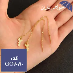 گوشواره بخیه ای استیل طرح کلید کد GO_1080